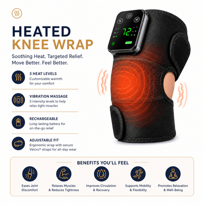Heated & Massage Knee Relief Wrap - BetterYears